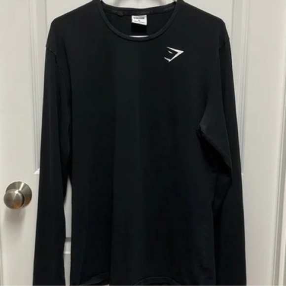 Gymshark men’s ARC long sleeve tshirt black sz medium NWT - Picture 1 of 1